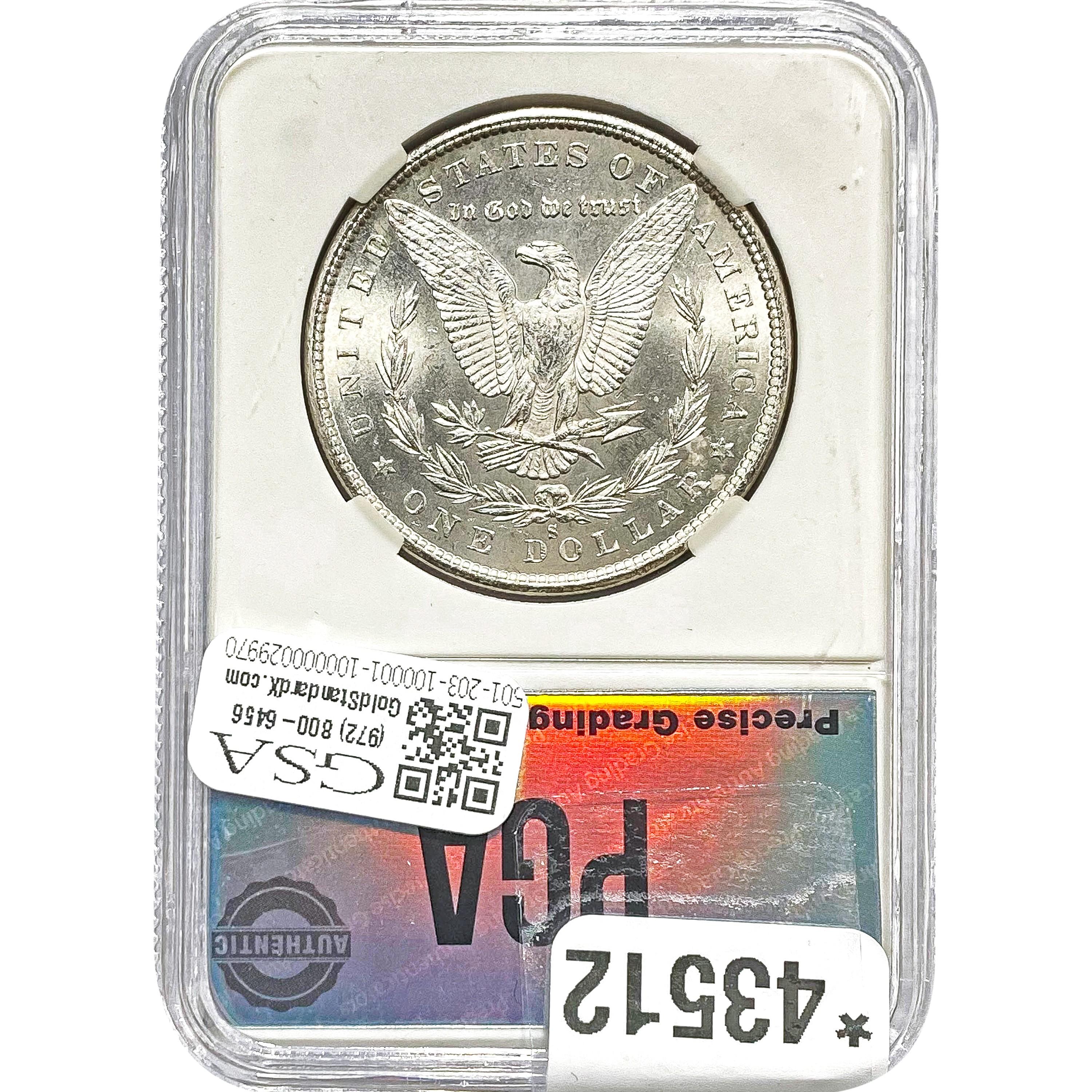 1880-S Morgan Dollar PGA MS65