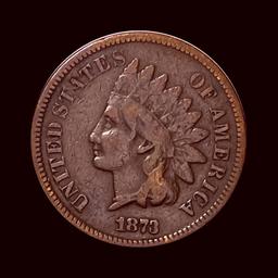 1873 Indian Head Cent LIGHTLY CIRCULATED