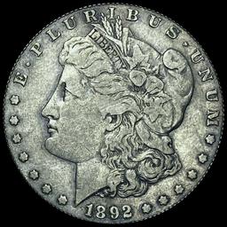 1892-S Silver Morgan Dollar LIGHTLY CIRCULATED