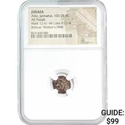 Judaea Alex. Jannaeus, 103-76 BC "Widow's Mite"
