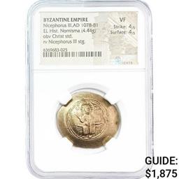 AD 1078-81 Byzantine .1427oz Gold Hist. Nomisa