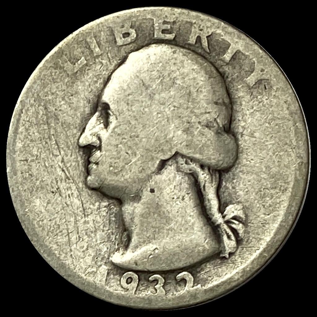 1932-D Silver Washington Quarter NICELY CIRCULATED