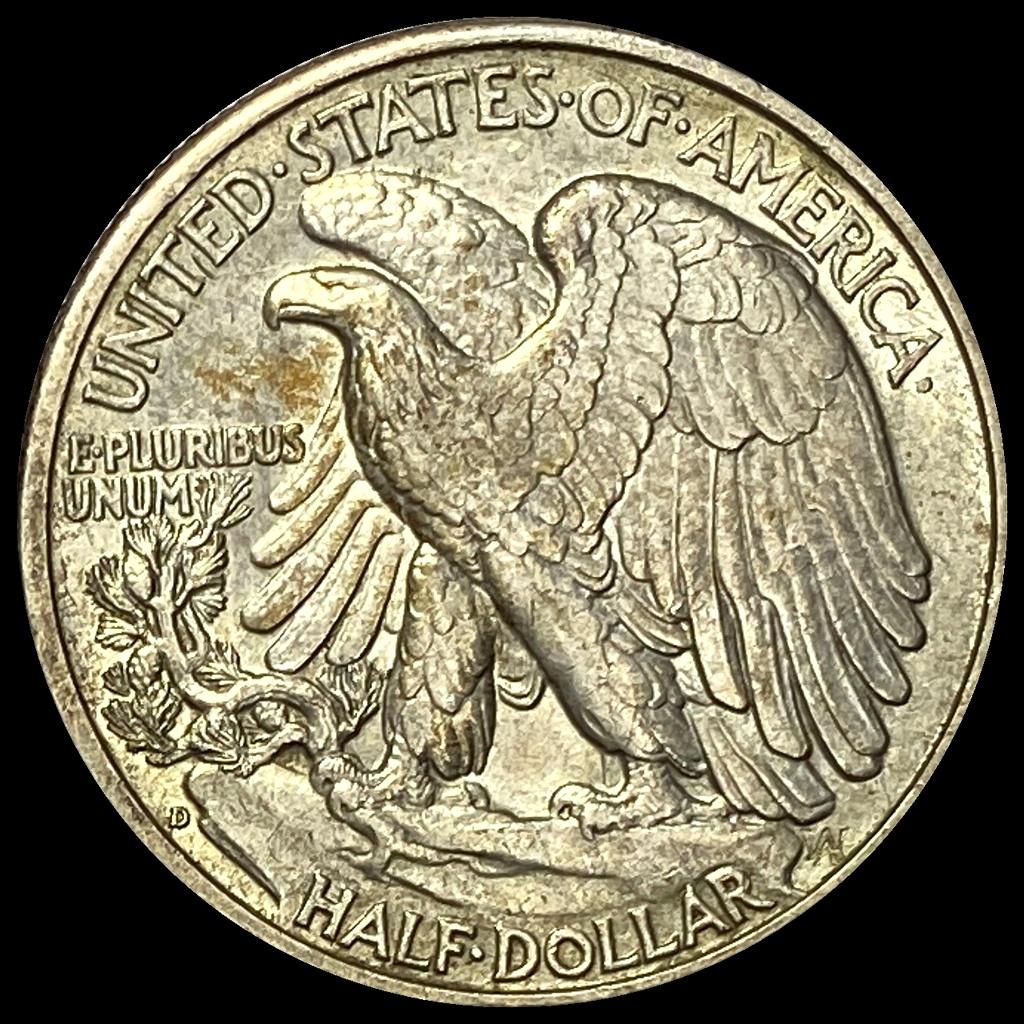 1939-D Silver Half Dollar Walking Liberty UNCIRCULATED