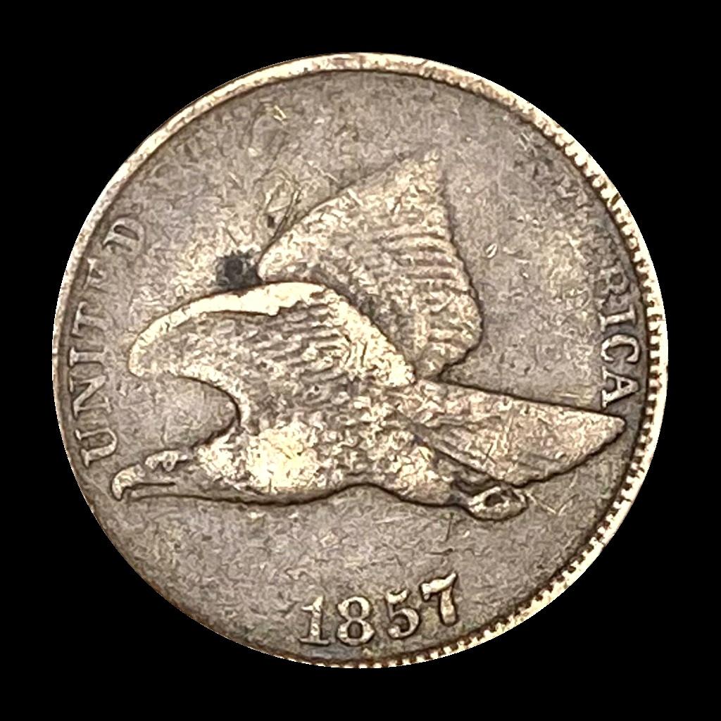 NICELY CIRCULATED 1857 Flying Eagle Cent