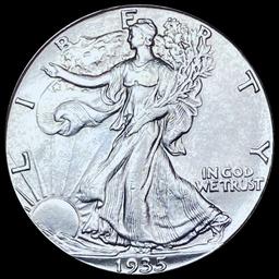 GEM BU 1935-S Silver Walking Liberty Half Dollar
