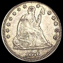 CLOSELY UNCIRCULATED 1876 Seated Liberty Quarter