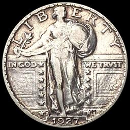 CLOSELY UNCIRCULATED 1927-S Silver Standing Liberty Quarter
