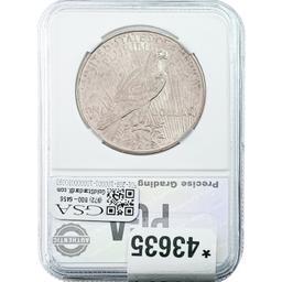1934-D Peace Dollar PGA MS65