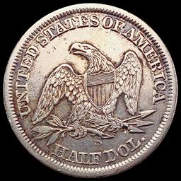1864-S Seated Liberty Half Dollar CLOSELY UNCIRCUL