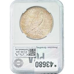 1926 Peace Dollar PGA MS64