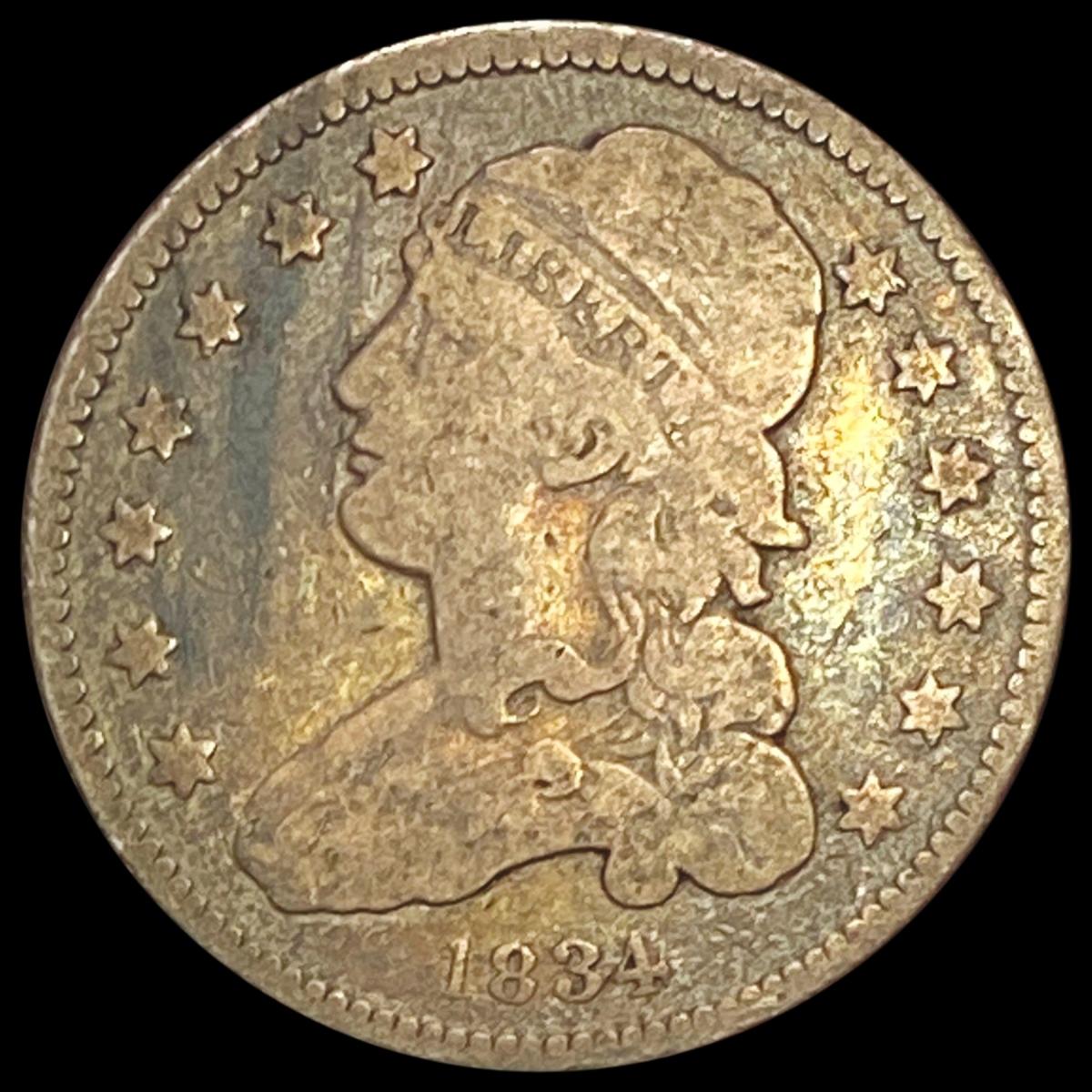 1834 Capped Bust Quarter LIGHTLY CIRCULATED