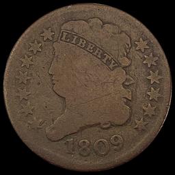 1809 Classic Head Half Cent NICELY CIRCULATED NIC