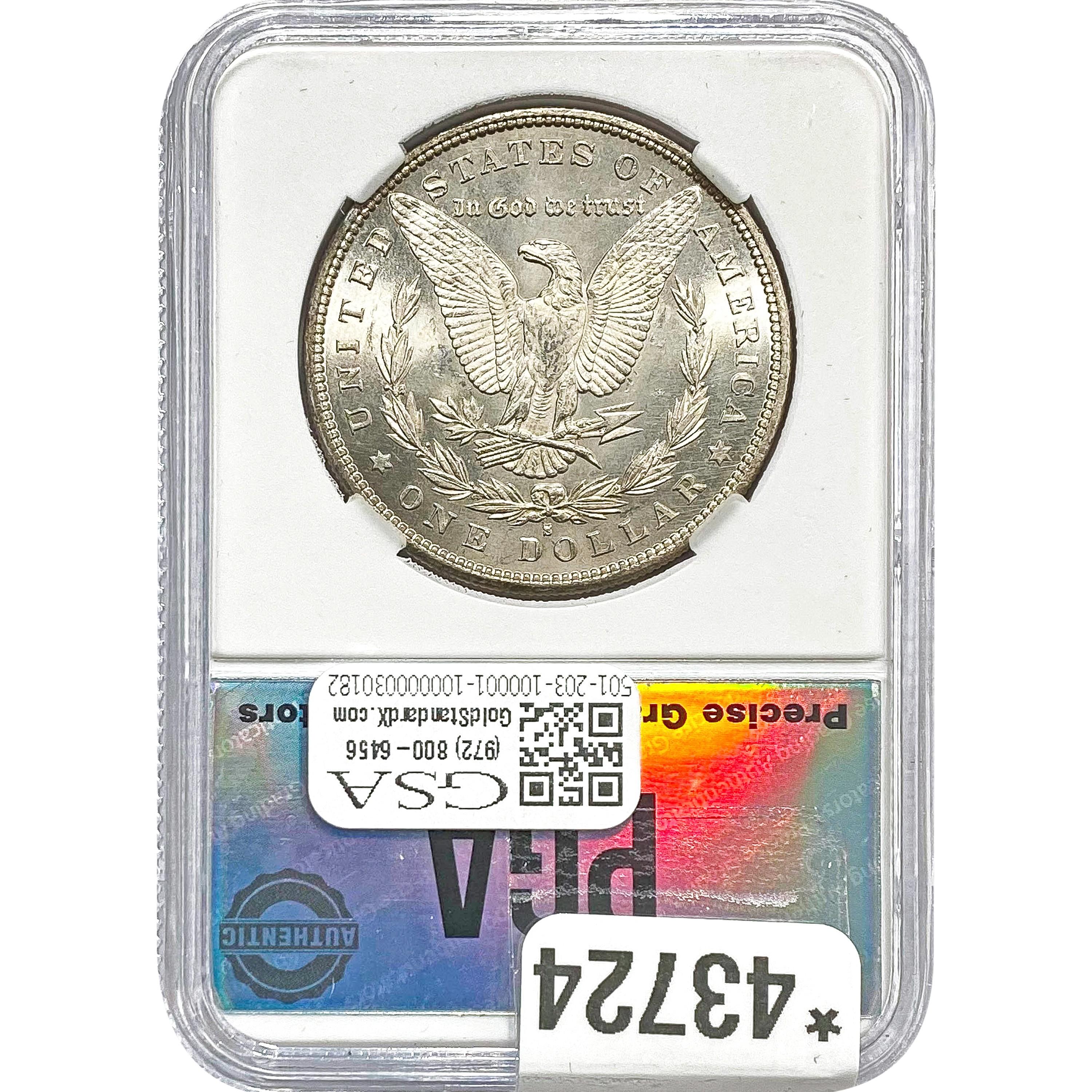 1880-S Morgan Dollar PGA MS66