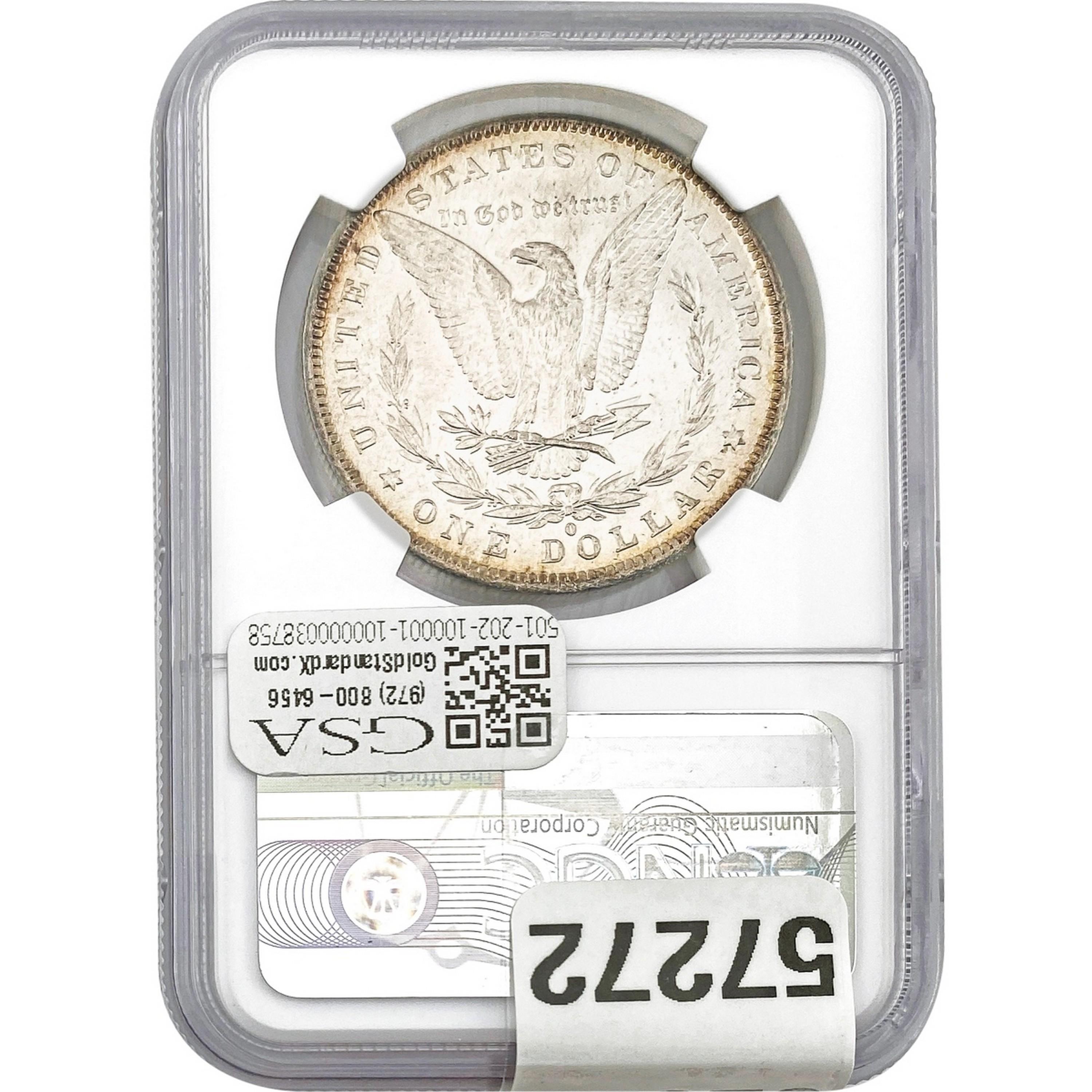 1883-O Morgan Silver Dollar NGC MS63