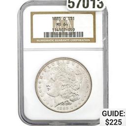 1885-O Morgan Silver Dollar NGC MS64