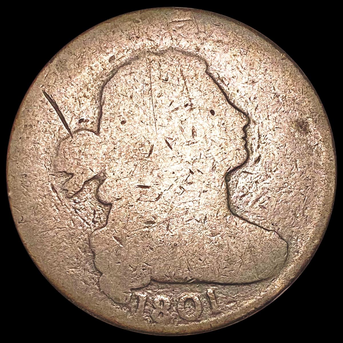 1801 Draped Bust Large Cent NICELY CIRCULATED