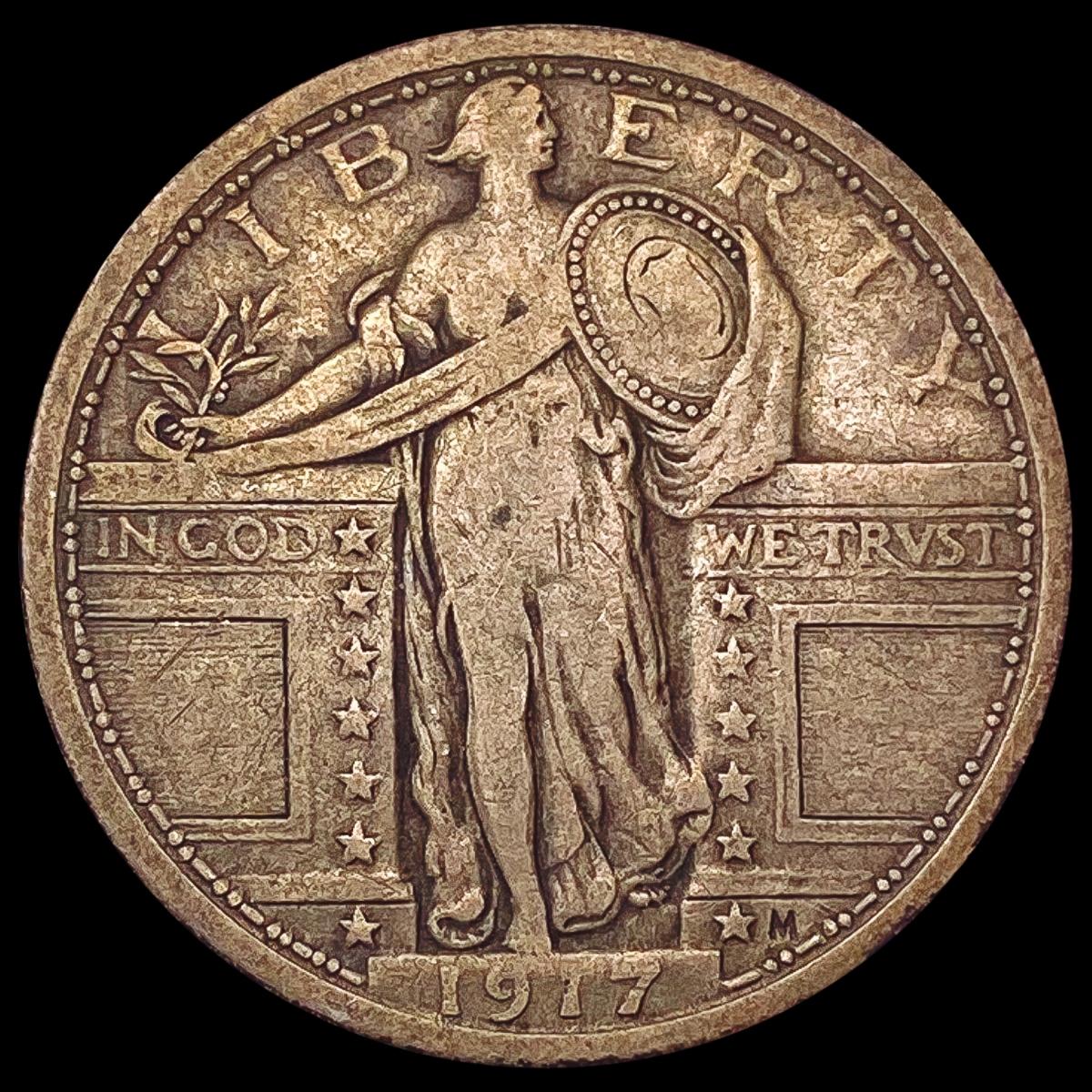 1917 Standing Liberty Quarter LIGHTLY CIRCULATED