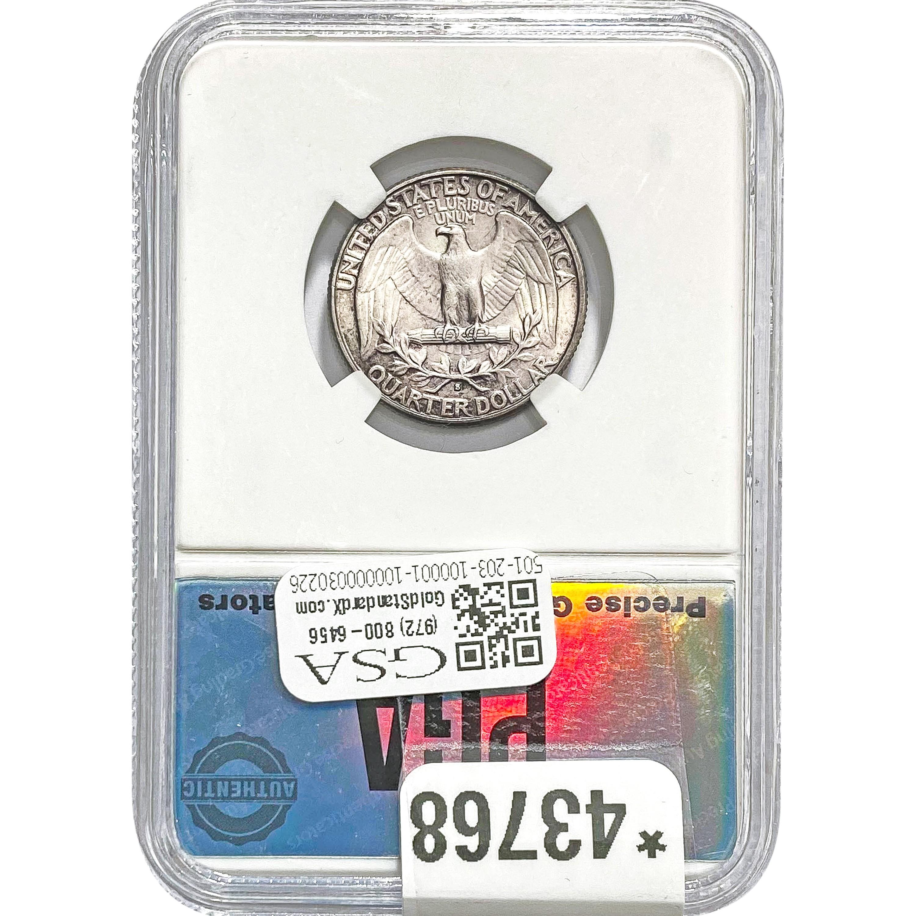 1932-S Washington Quarter PGA MS65+
