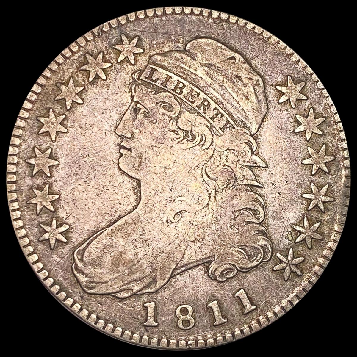 1811 Sm 8 Capped Bust Half Dollar LIGHTLY CIRCULAT