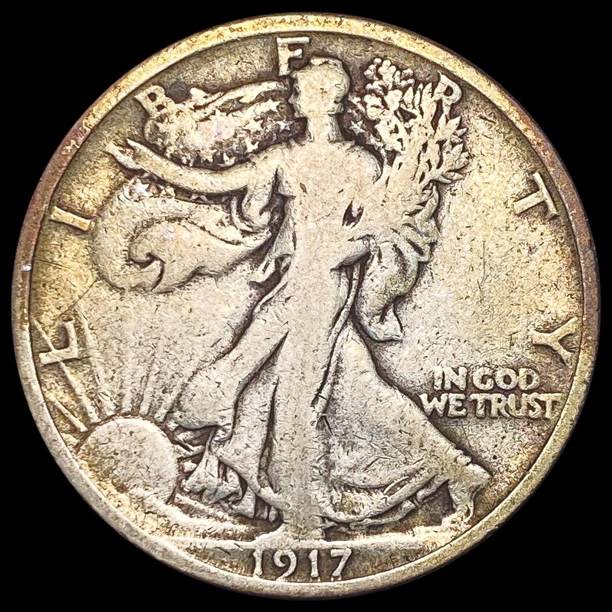 1917 Walking Liberty Half Dollar NICELY CIRCULATED