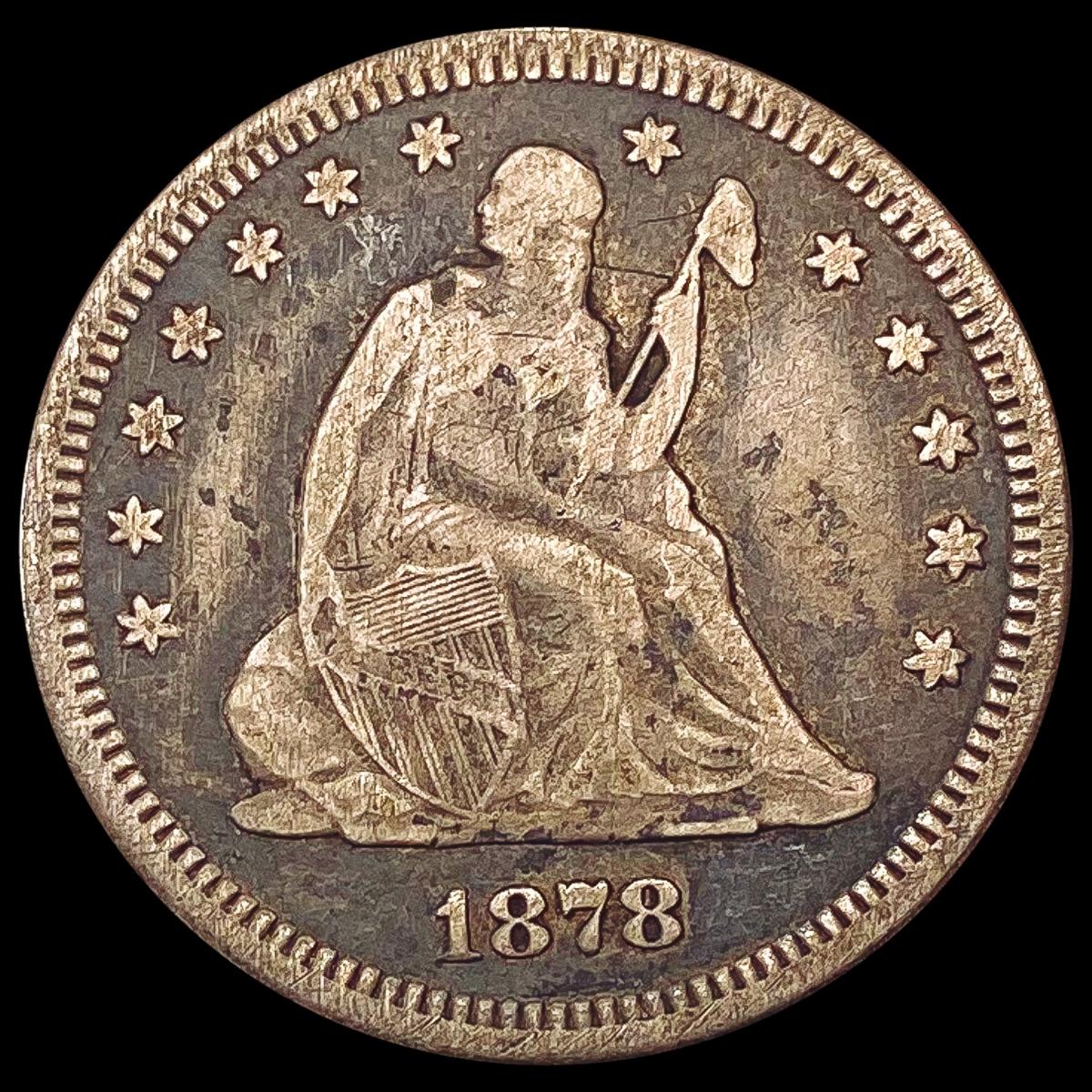 1878 Seated Liberty Quarter LIGHTLY CIRCULATED