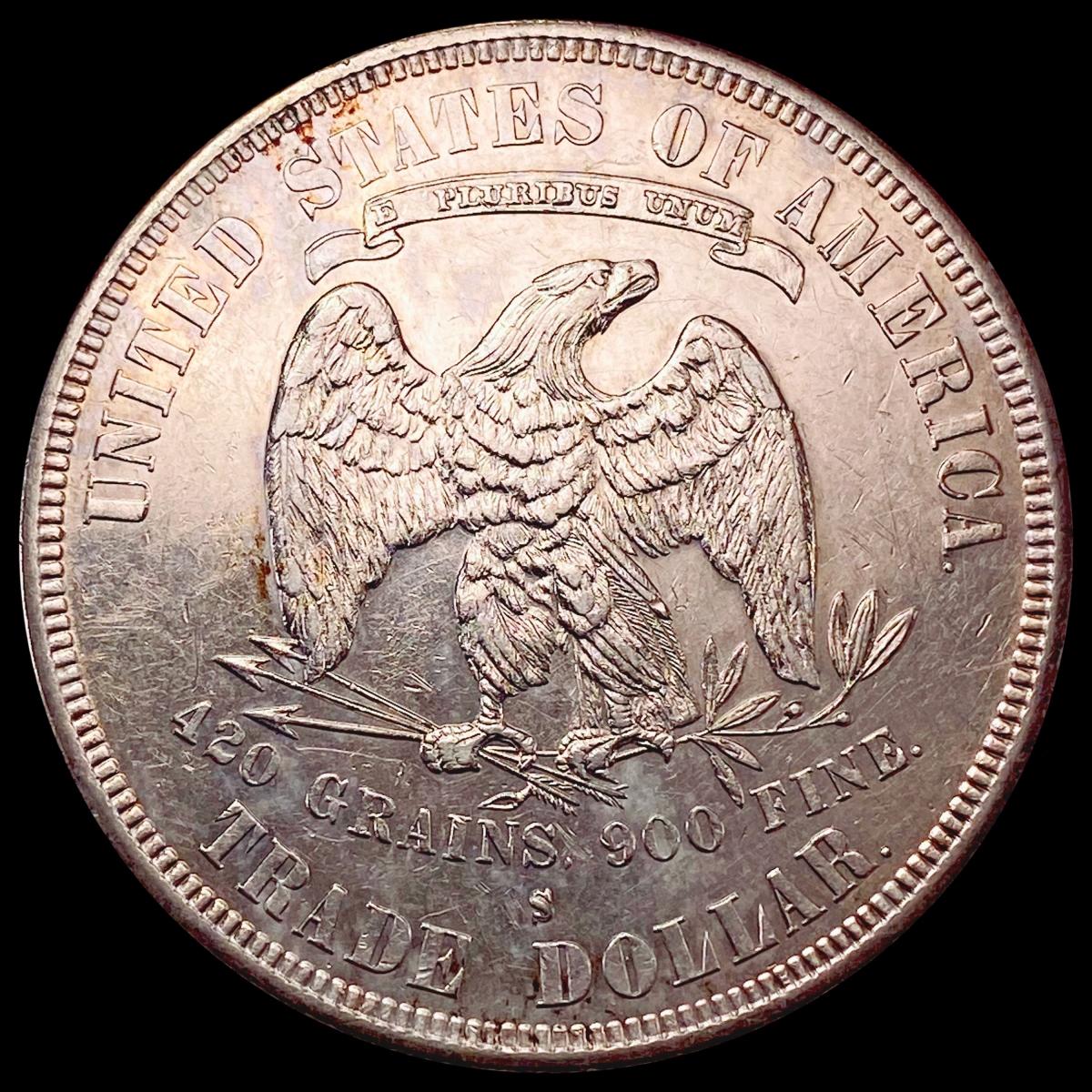 1878-S Silver Trade Dollar CHOICE AU