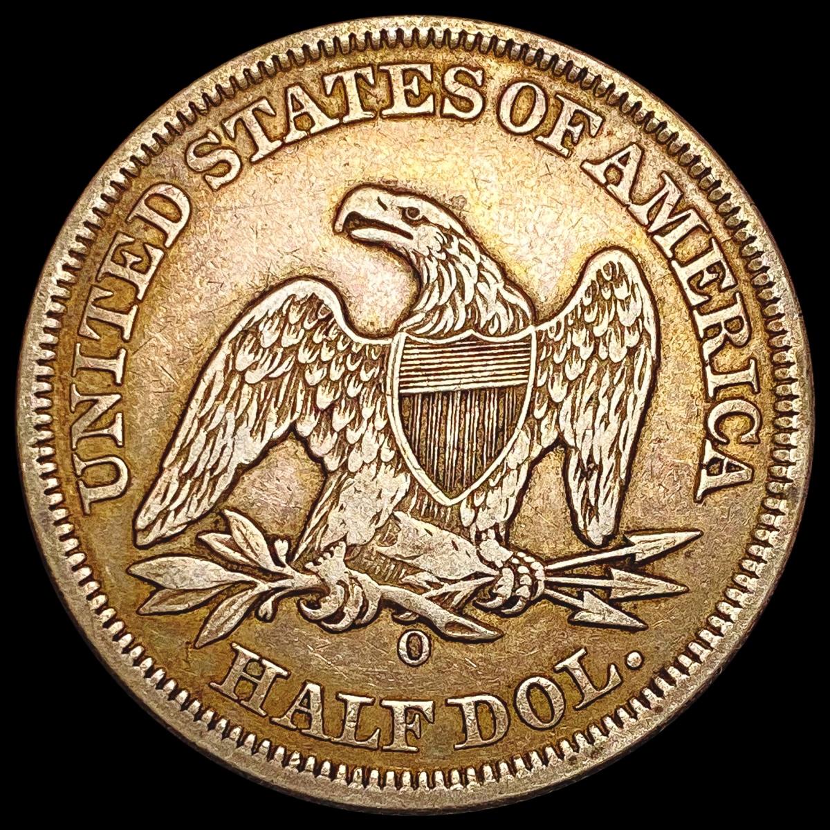 1854-O Arrows Seated Liberty Quarter ABOUT UNCIRCU