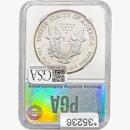 1992 American Silver Eagle PGA MS70