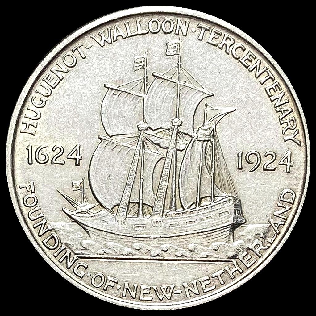UNCIRCULATED 1924 Silver Huguenot-Walloon Tercentenary Half Dollar
