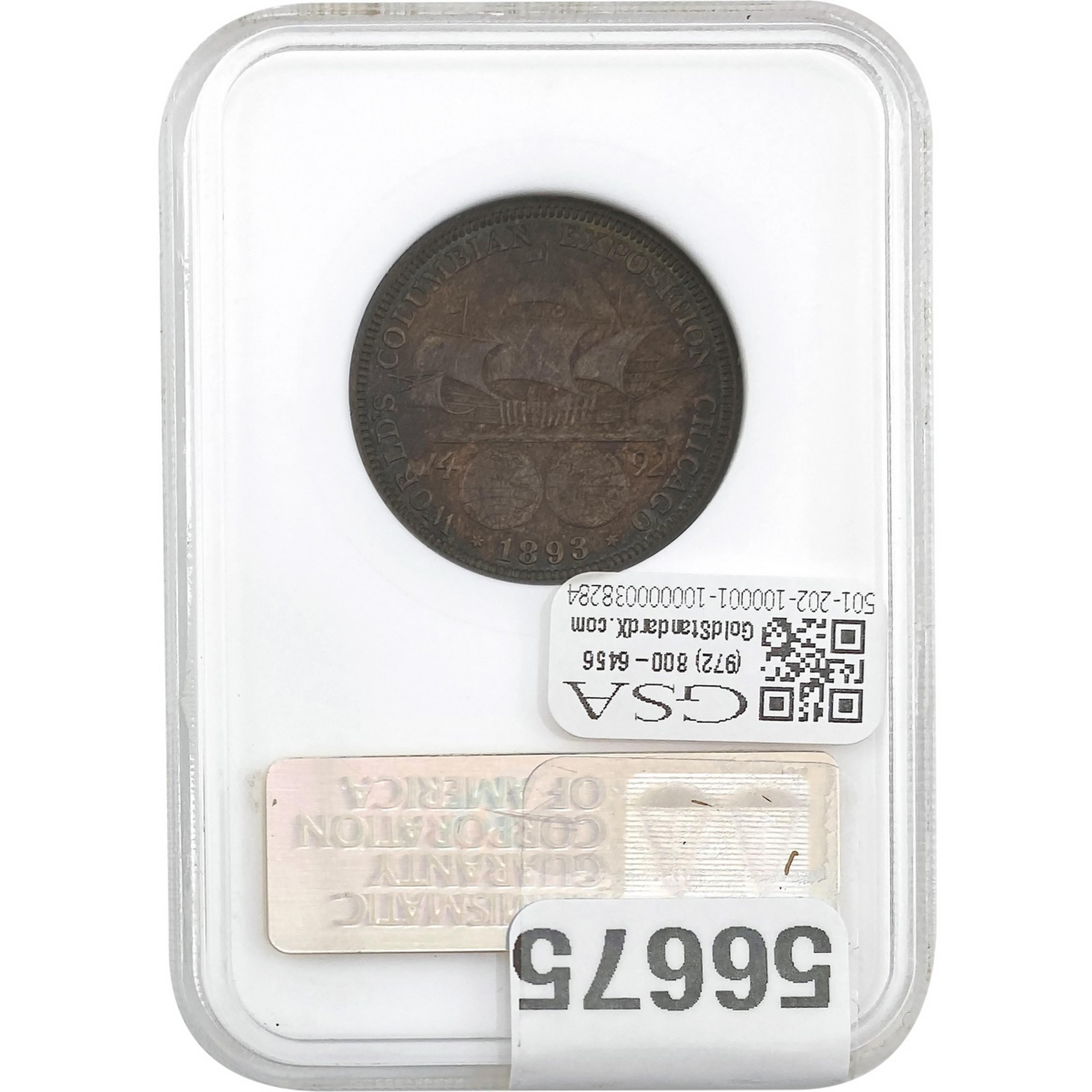 1893 Columbian Half Dollar GSA MS64