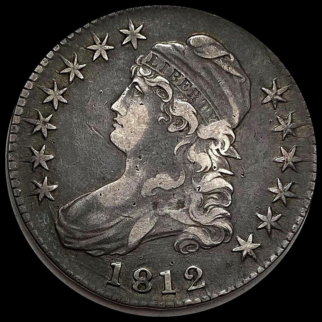 LIGHTLY CIRCULATED 1812 Capped Bust Half Dollar