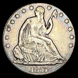 LIGHTLY CIRCULATED 1857 Silver Half Dollar (Seated Liberty)