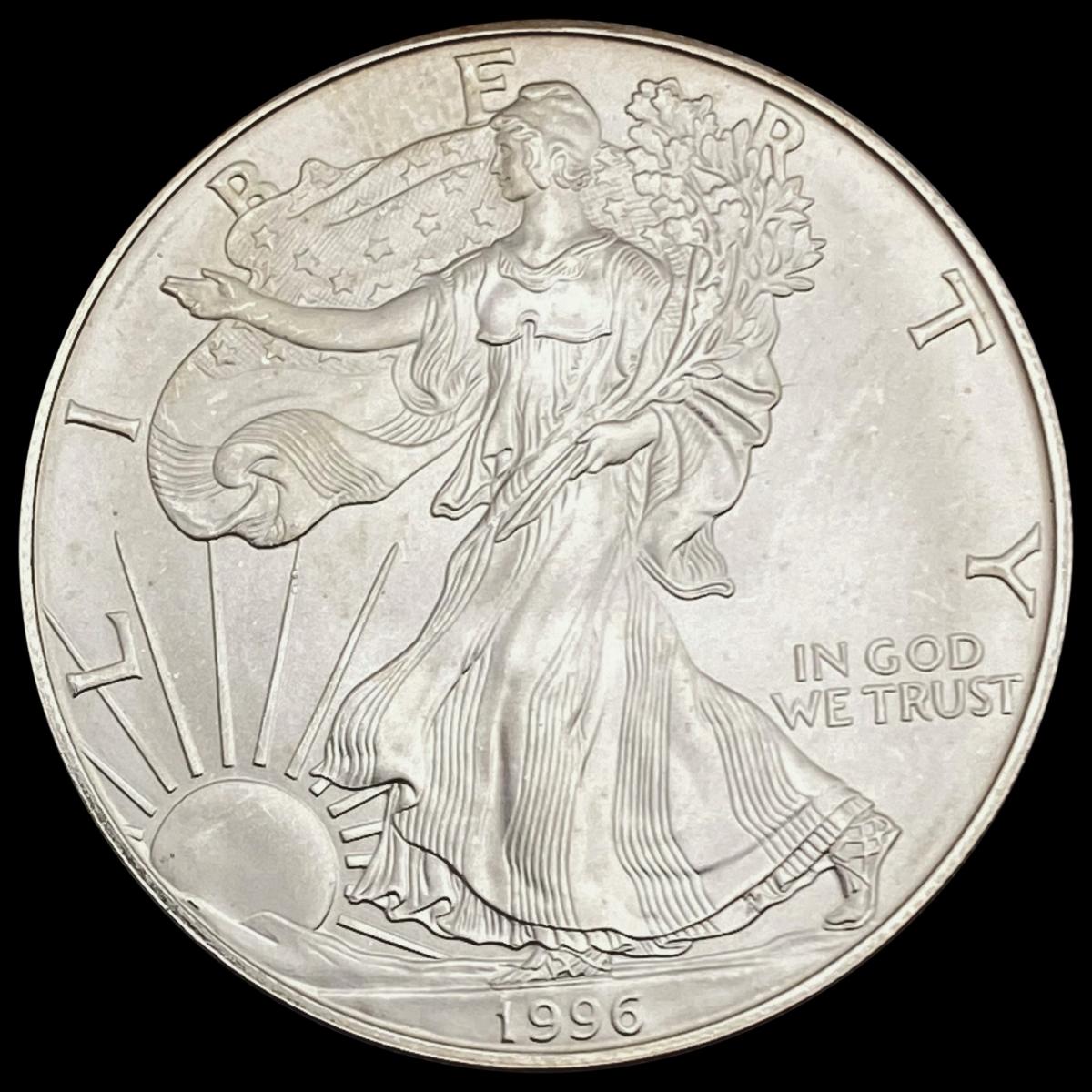 1996 American Silver Eagle SUPERB GEM BU SUPERB G