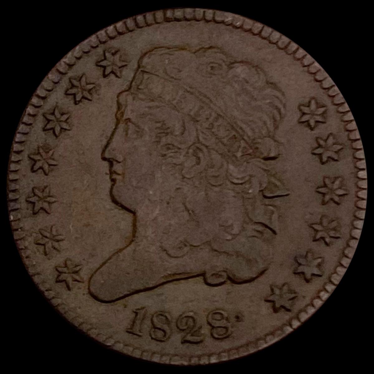 1828 Classic Head Half Cent LIGHTLY CIRCULATED LI