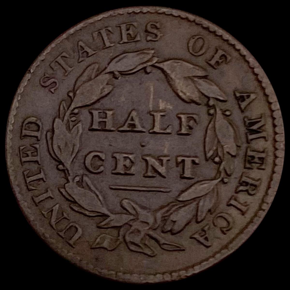 1828 Classic Head Half Cent LIGHTLY CIRCULATED LI