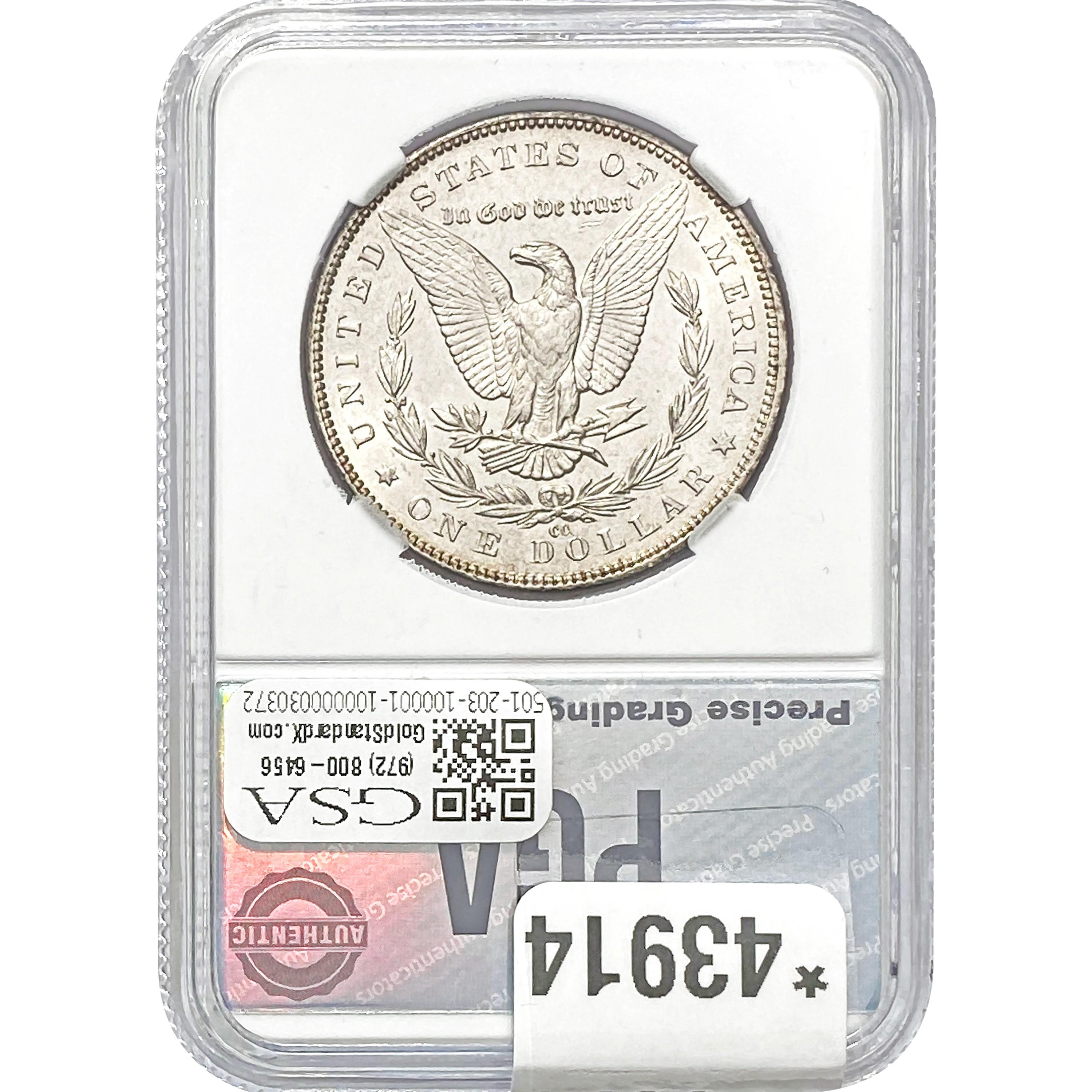 1891-CC Morgan Dollar PGA MS66