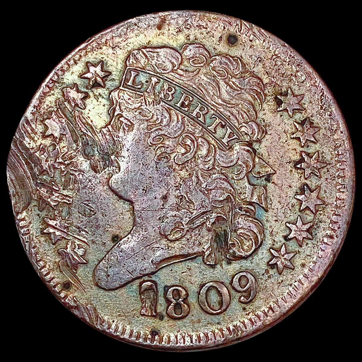 1809 Classic Head Half Cent LIGHTLY CIRCULATED