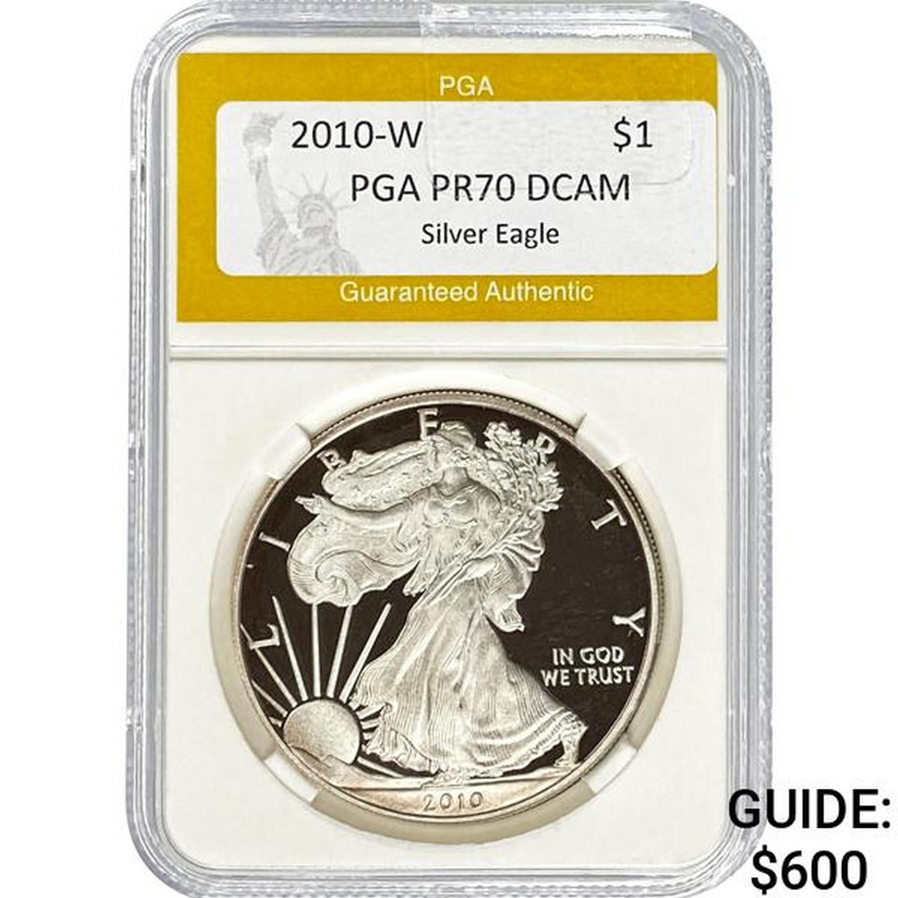 2010-W Silver Eagle PGA PR70 DCAM