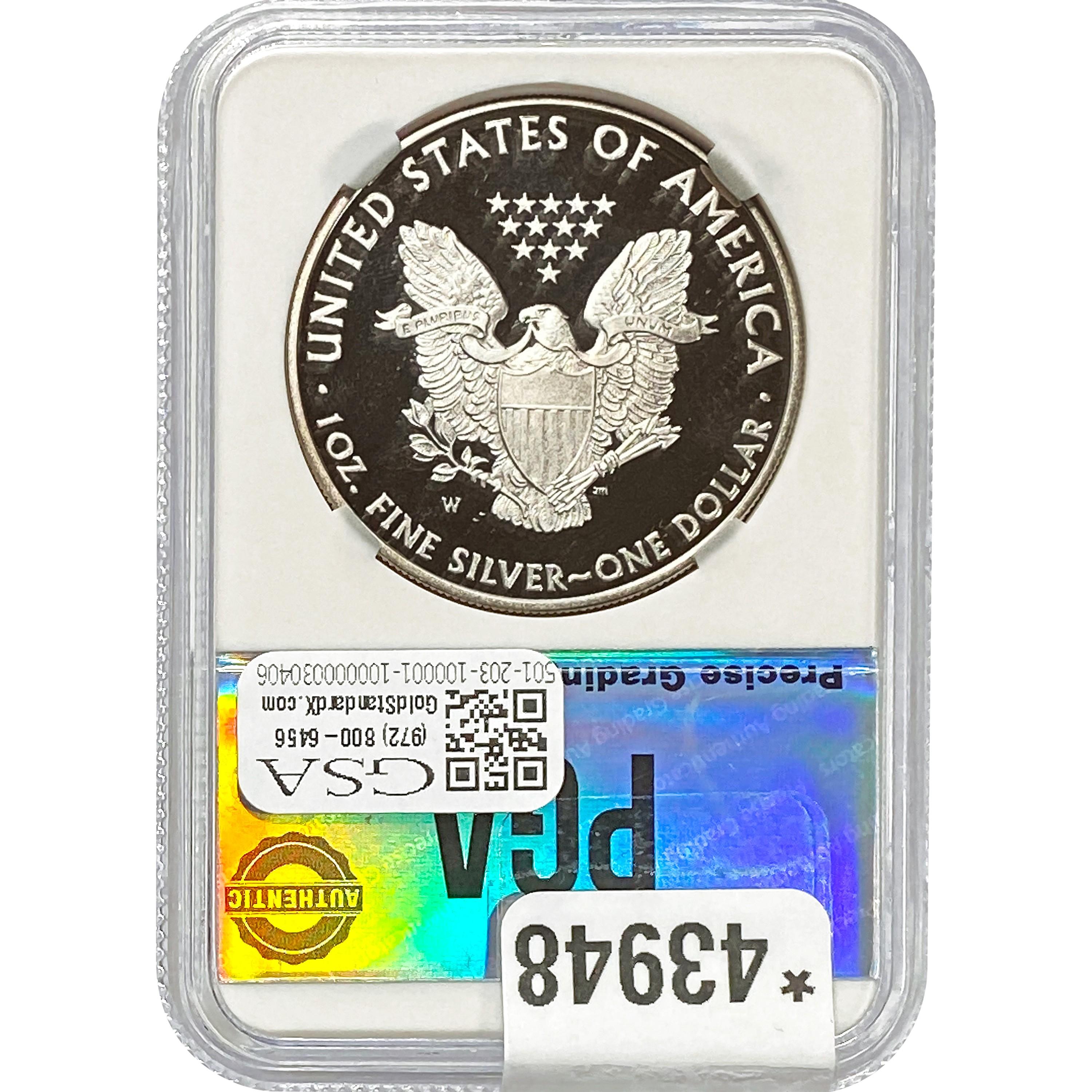 2010-W Silver Eagle PGA PR70 DCAM