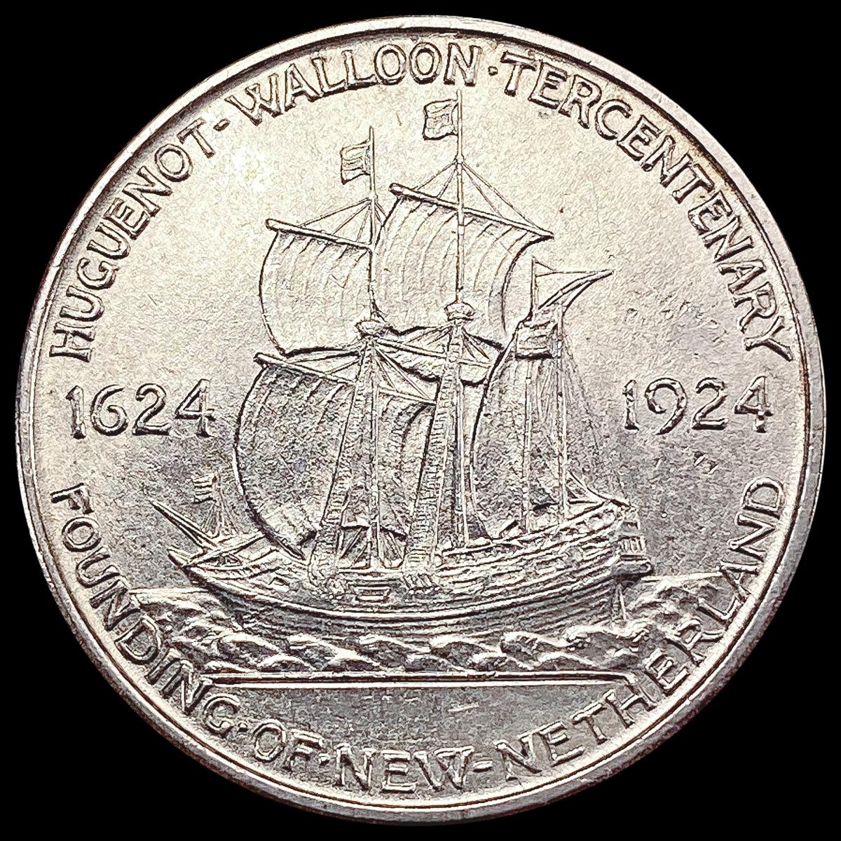 1924 Huguenot Half Dollar UNCIRCULATED