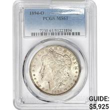 1894-O Morgan Silver Dollar PCGS MS61