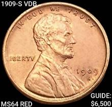 1909-S VDB Wheat Cent CHOICE BU RD