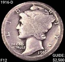 1916-D Mercury Dime NICELY CIRCULATED