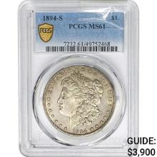 1894-S Morgan Silver Dollar PCGS MS61