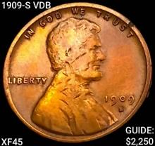 1909-S VDB Wheat Cent NEARLY UNCIRCULATED
