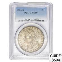 1888-S Morgan Silver Dollar PCGS AU50