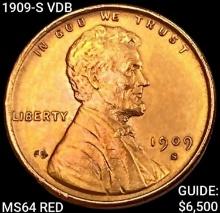 1909-S VDB Wheat Cent CHOICE BU RD