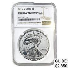 2019-S Silver Eagle NGC PF69 Enhanced REV