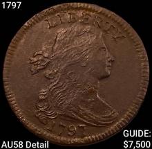 1797 Draped Bust Large Cent CHOICE AU