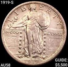 1919-S Standing Liberty Quarter CHOICE AU